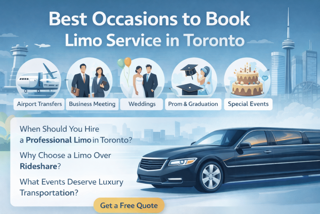 Best Occasions to Book a Limo Service in Toronto